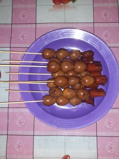 Foto resep Sate telur puyuh+sosis