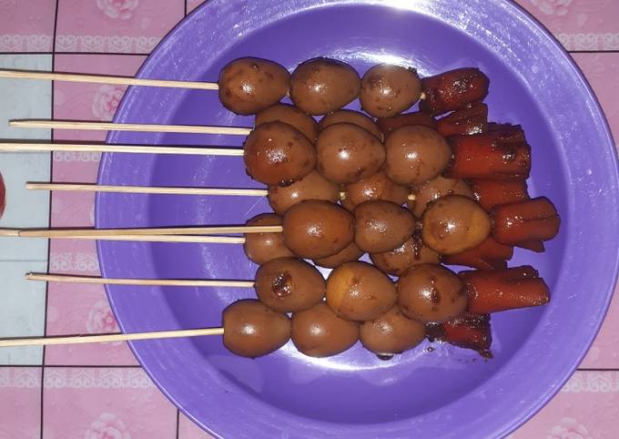 Resep Sate Telur Puyuh Sosis Oleh Bel Fad Cookpad