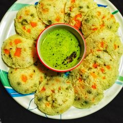 A picture of Vegetable idli.