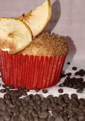 Una foto de Ricos muffins de manzana canela