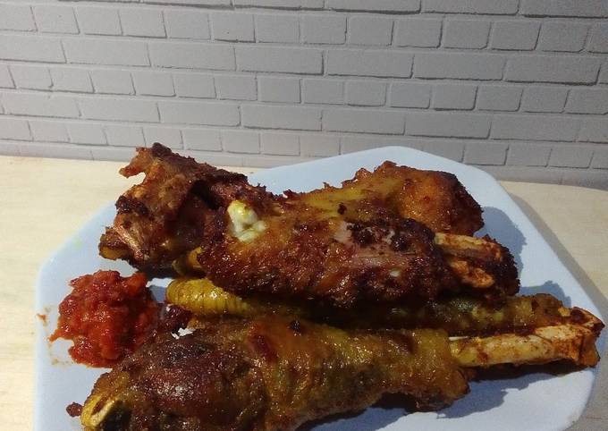 Anti Ribet, Buat Ayam kampung ungkep goreng Bahan Sederhana