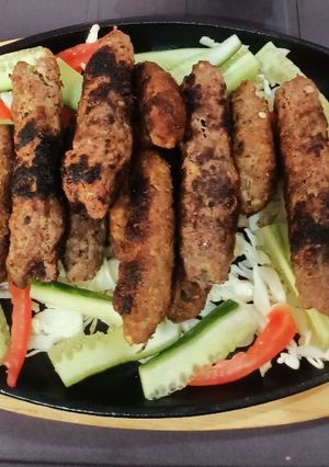A picture of Beef kabab.