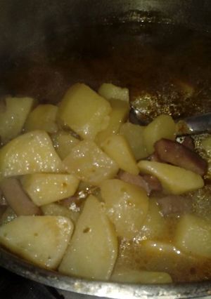 Una foto de Papas con chocos