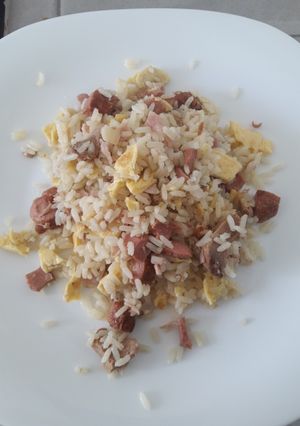 Una foto de Arroz a la tres delicias (A mi manera)