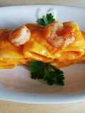 Paccheri con crema di zucca e gamberi 🎃🍤