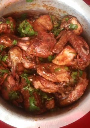 A picture of Crunchy hot & sweet chicken.