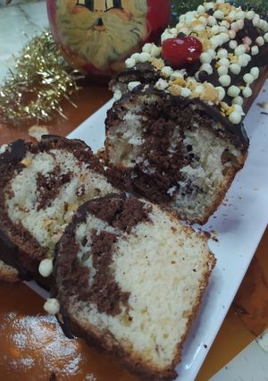 Una foto de Budín Marmolado Sin Manteca En Cucharadas o Balanza Para Medir los Ingrdientes ⭐ Regalar o Vender ⭐