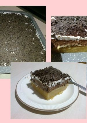 Φωτογραφία της συνταγής Νηστίσιμο τρικολόρε γλυκό ψυγείου .... χαλβαδιασμένο!