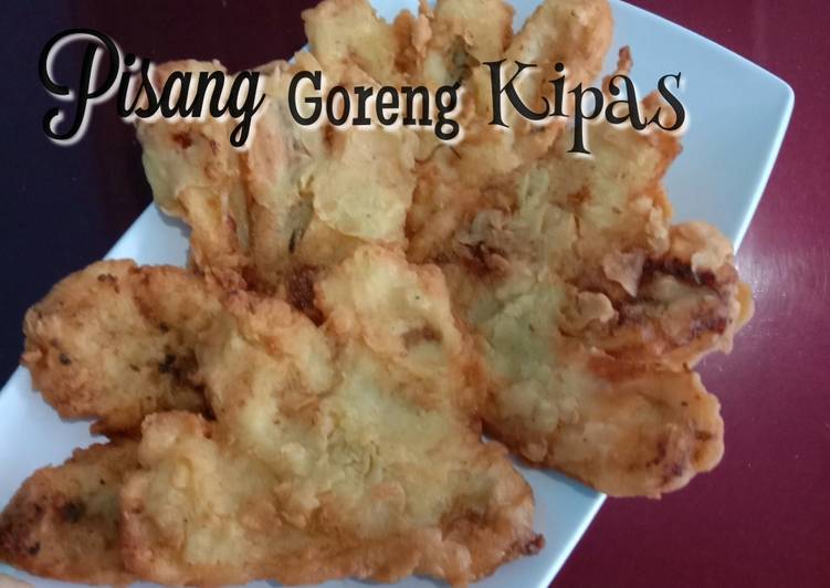 Masakan Populer Pisang goreng kipas Gurih Mantul