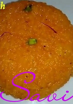 A picture of Rice Kesari bhat.