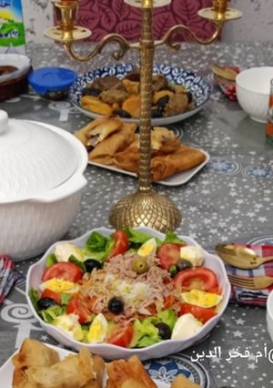 صورة لوصفة سلاطة الخس و الجزر بطريقة فاخرة🌹👌