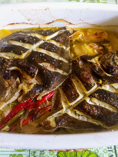 Una foto de Rodaballo al horno