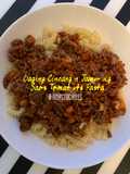 Daging Cincang Jamur dg Saos Tomat utk Pasta (variasi)