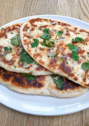 A picture of Super simple Garlic naan bread.