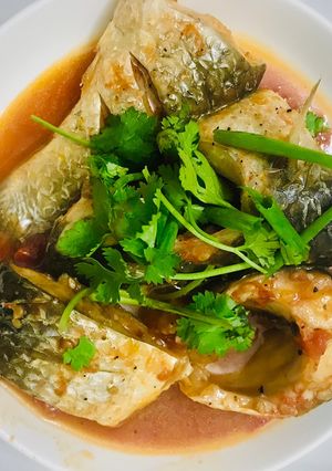 Hình của món Cá đối kho cà.