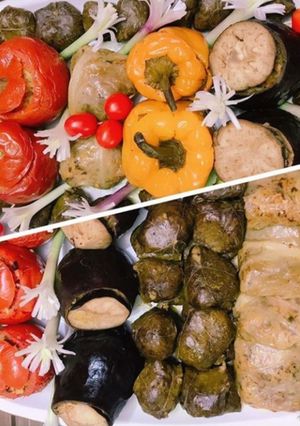 عکسی از دستور دلمه های مخلوط امروز من