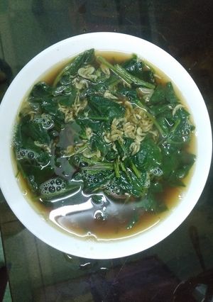 Hình của món Canh rau dền nấu tép.