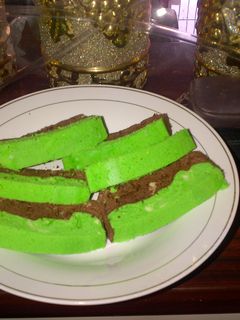 Foto resep bolu kukus coklat pandan