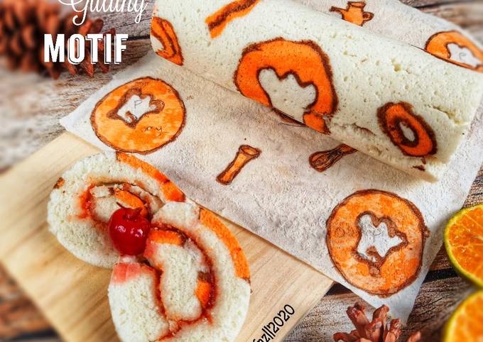 Recipe: Perfect Bolu Gulung Motif Cookpad