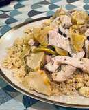 Cous cous con tacchino e carciofi