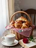 كرواسون 🥐 مقرمش من برا و مورق من داخل محشي بشكلاطة