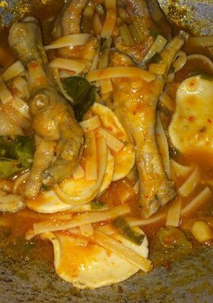 Foto resep Seblak ceker setan