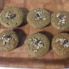 Banana muffins A picture of Banana muffins.