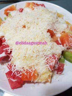 Foto resep Salad Buah Mayo Keju
