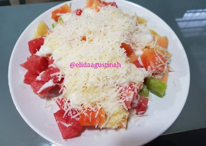 Resep Salad Buah Mayo Keju Oleh Elida Agustinah Cookpad