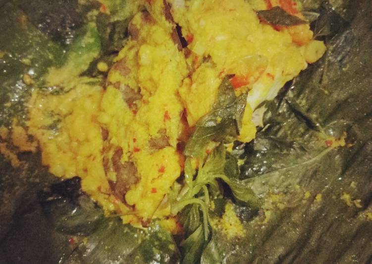 Cara buat Ikan Kakap Pepes Daun Singkong yang enak Untuk Jualan