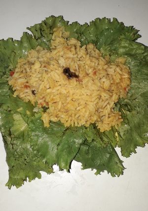 A picture of Local palm oil Rice..