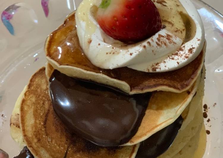 پنكيك وانيلي در حد نوتلا بار دستورپخت توسط Samaneh Defa کوکپد