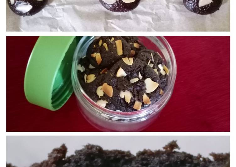 Cookies coklat almond