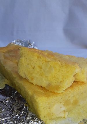 Una foto de Budín soufflé con harina de maíz