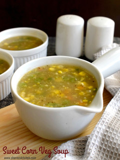 A picture of Sweet Corn Veg Soup.