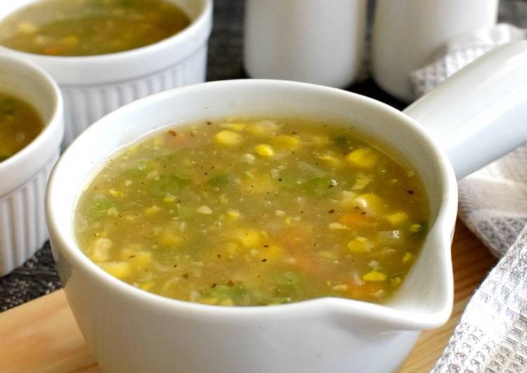 Recipe of Award-winning Sweet Corn Veg Soup