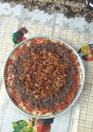 صورة لوصفة كشري مصري بطريقة مختلفة شوي