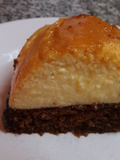 Una foto de Chocoflan (sin horno)