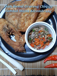 Foto resep Ikan Bawal Goreng Crispy Sambal Matta Kecombrang