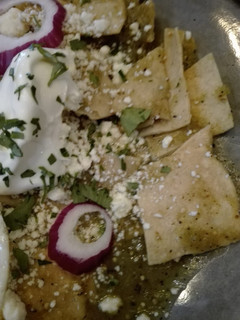 Una foto de Chilaquiles verdes