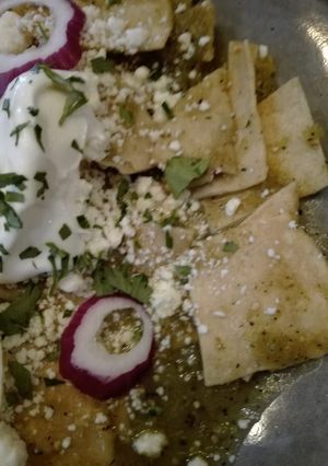 Una foto de Chilaquiles verdes