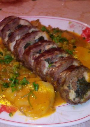 صورة لوصفة رولي اللحم و الخضار 🍴