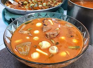 Foto resep Gulai telur puyuh,nangka dan labuh siam