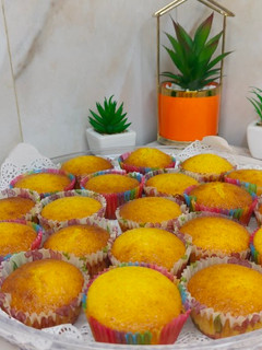 صورة لوصفة كب كيك ذرة بالبرتقال 🍊