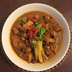 A picture of Tomato Pork belly stew.