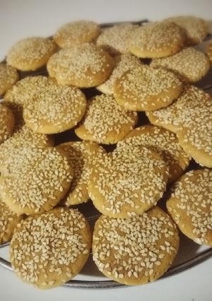 Une photo de Sablés aux sésames ❤