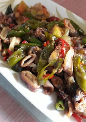 Foto resep Cumi asin cabe ijo
