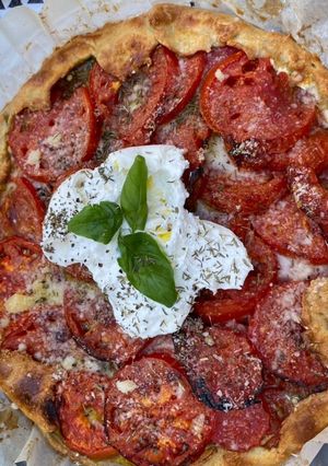 Une photo de 🍅tarte à la tomate 🍅