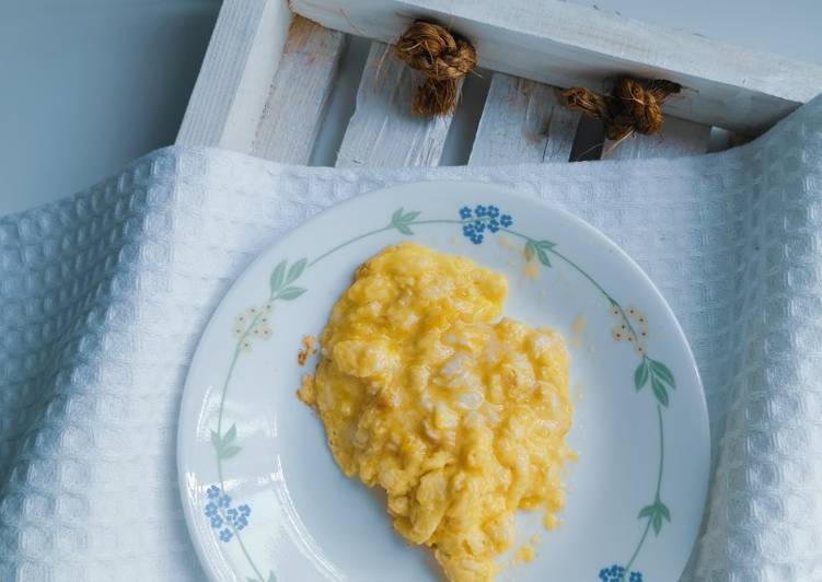 Telur hancur cheese (scrambled egg cheese)