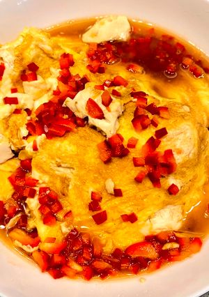 素紅燒蛋豆腐(蛋素) 的食譜成品照片